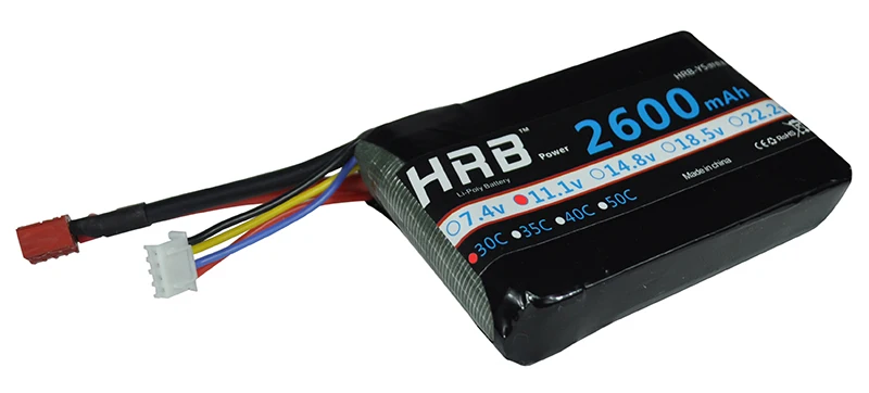 

2017 DXF Good Quality 2pcs HRB lipo battery 3s 11.1V 2600mah 30C Short design For Helicopter Quadcopter RC Models lipo Batteria
