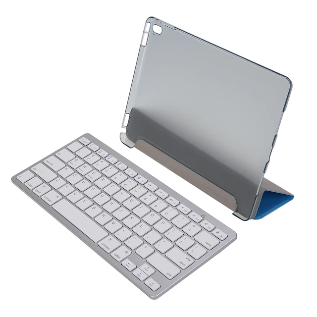 Best Price Wireless Bluetooth Keyboard+Smart Leather Case + Stylus pen + Screen Protector+ Cleaning Cloth for iPad Pro 9.7 toetsenbor
