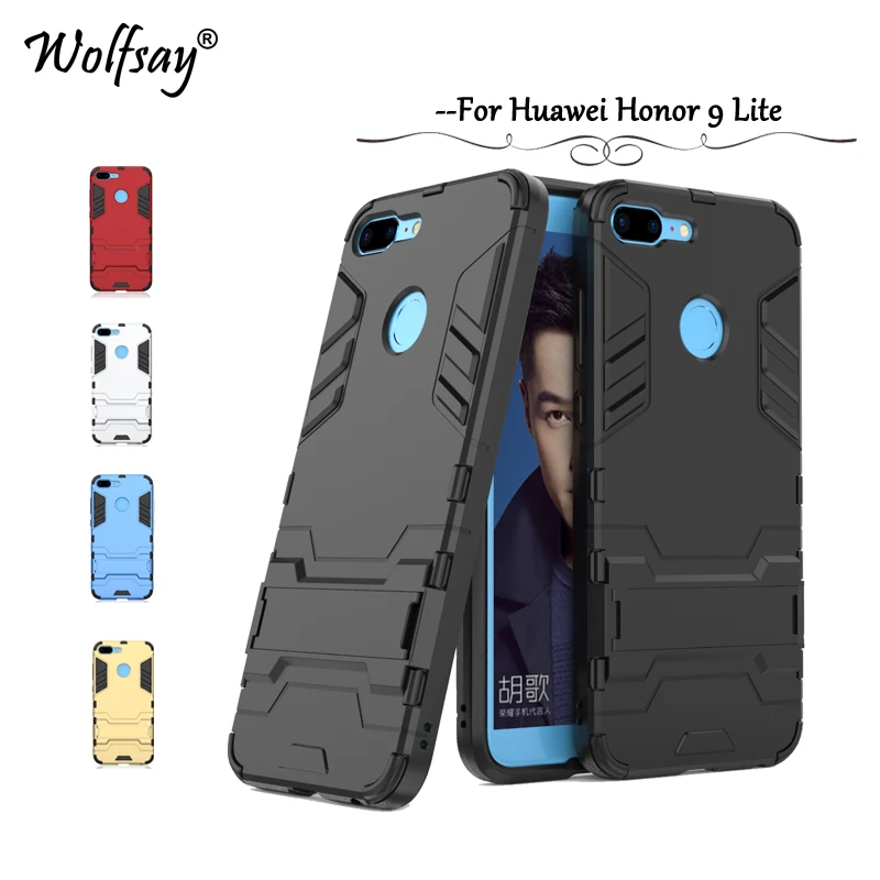 Чехол для huawei Honor 9 Lite противоударный резиновый ЖЕСТКИЙ чехол телефона из