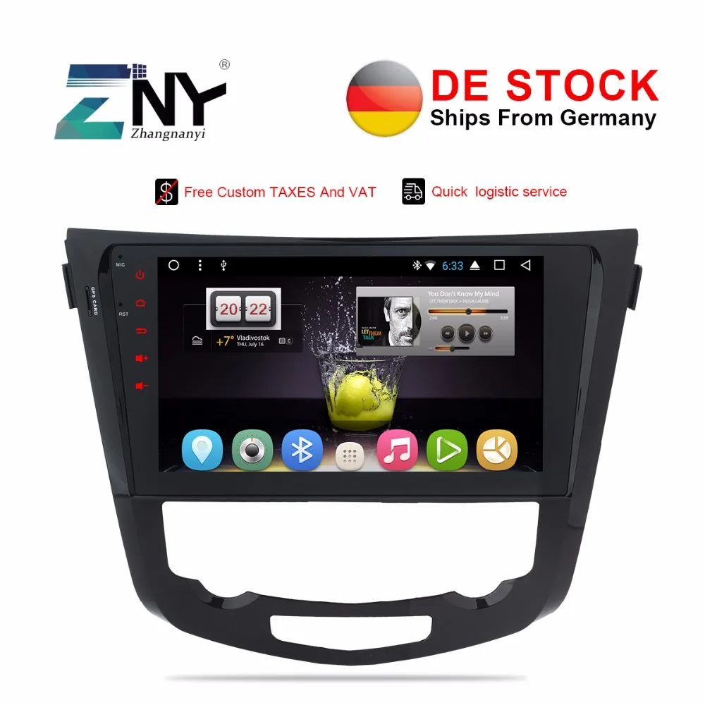 

VAT Free DE Car Stereo Radio 8 Core Android 7.1 For Qashqai X-Trail 2014-2017 10.1" IPS Multimedia GPS Navigation TDA7850 No DVD