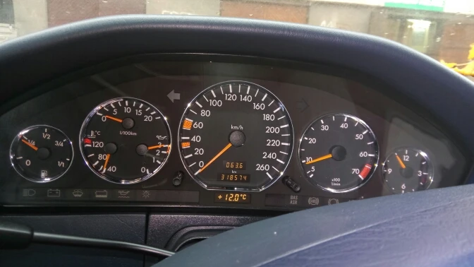 Styling Dashboard Gauge Ring Set For Mercedes Benz W140