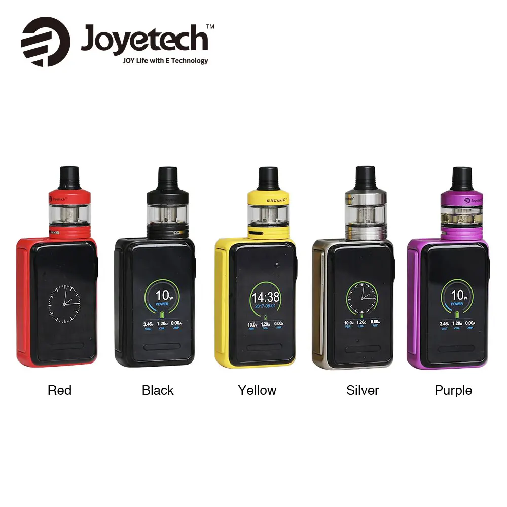 80 Вт Оригинал Joyetech кубовидной Lite TC комплект с 2 мл превышать D22 танк и запасные Стекло трубки 3,5 мл встроенный 3000 мА/ч, Батарея электронная