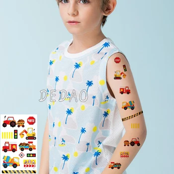 

Kids Temporary Tatoo Fake Tattoo Sticker Cool Cartoon Car Fan Tattoos Tatouage Hand Foot Tatto Birthday Gift For Children Boy