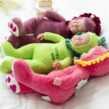 

Baby plush doll sleeping reborn babies multicolors cartoon cat/rabbit clothing sing songs children bedtime toys bonecas