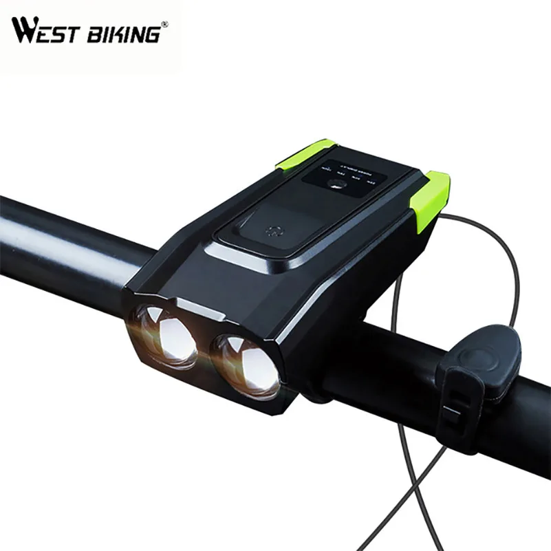 WEST BIKING велосипедный светильник Farol Bike Fietsverlichting велосипедный передний светильник USB Luces Bicicleta 4000mAh Flash светильник для велоспорта