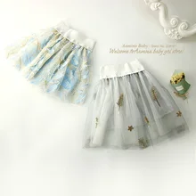 Расшитая блестками юбка-пачка принцессы для маленьких девочек, юбка-американка для детей, летние фатиновые юбки для танцев для детей от 1 до 10 лет