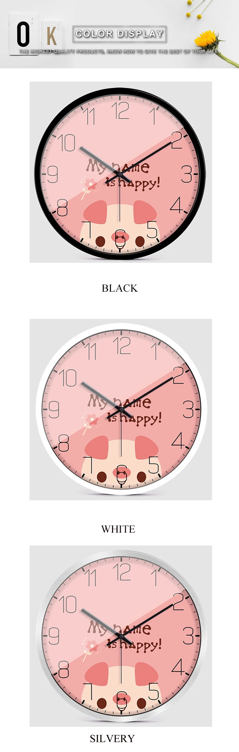 wall clock home wall clock led barber pole wall watches large decorative wall clocks wall clock mirror rock n roll wall clock retro room clock cloock nordic clock wood wall clock mickey kitchen big clock  (5)