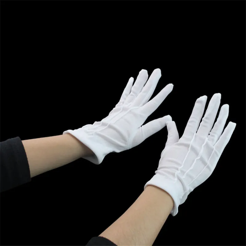 Men White Formal Gloves Tactical Gloves Tuxedo Honor Guard Parade 1Pair
