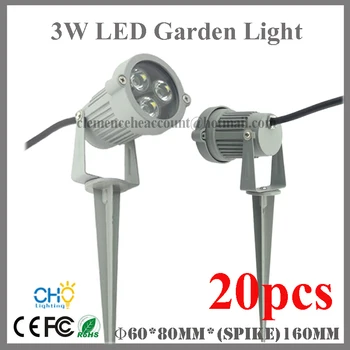 

Free shipping 20pcs wall yard pond flood spot Lighting 3W LED Garden Light 12V rgbw IP67 led lawn landscape light