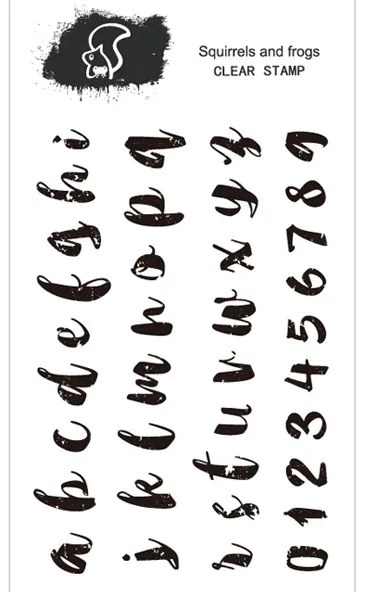 

lower-case lett theme pattern transparent silicone clear stamp for scrapbooking DIY craft decoration soft stamp background base