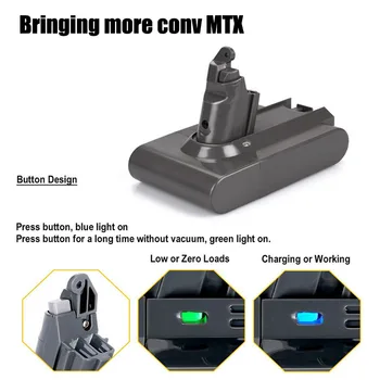 

HOT 3PCS/LOT 21.6V 3500mAh Li-ion Replacement Battery For Dyson V6 Cordless Handheld Vacuum Cleaner DC62 DC58 DC59 and charger