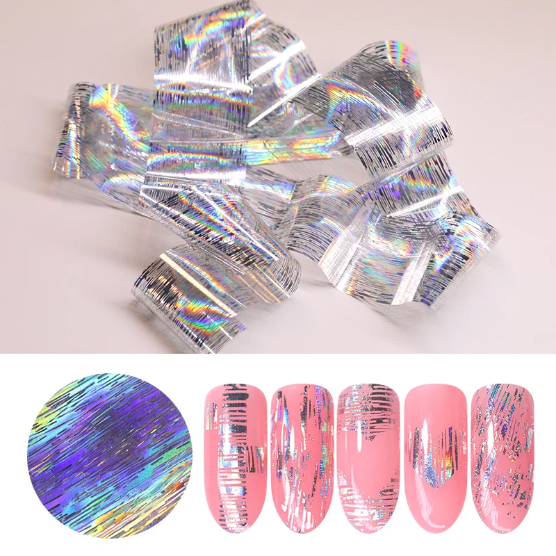 

100cm*3.9cm Nail Foils Holographic Laser Colorful Nail Art Transfer Stickers Accessories Nail Art Decorations Decals Tool