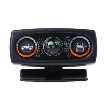 

3 In 1 Car Compass Inclinometer Angle Slope Level Meter Finder Gradient Balancer June DropShip