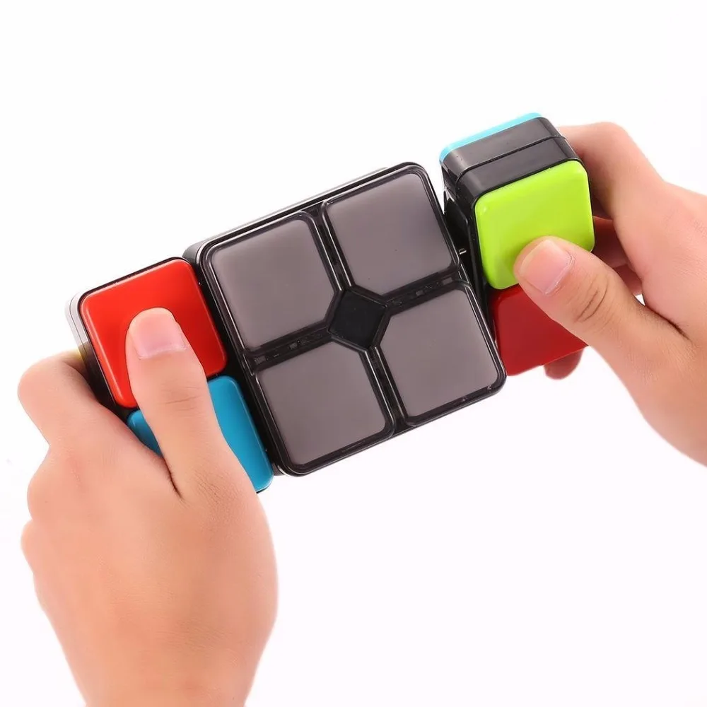 

LED Music Creative Magic Cube Mini Game Electronic Machine Fidget Toy puzzle Smart Kid Ninja Movie Electric Flip Education Cubo