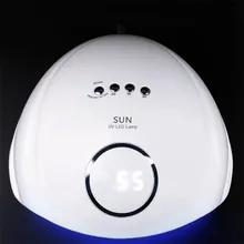 48 Вт SUN5S Светодиодный УФ-лампа для ногтей с двойным датчиком автоматический профессиональный педикюр сушилка для маникюра световая машина ЖК-дисплей экран