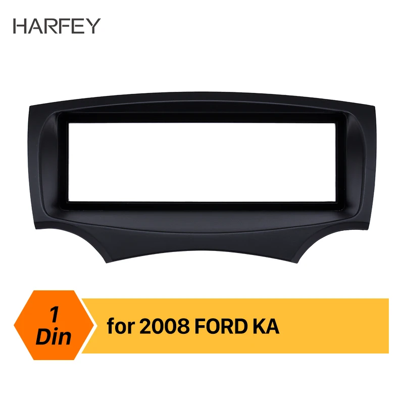 

Harfey Car Radio Fascia 1Din for 2008 2009 2010 2011+ Ford Ka Stereo Radio Installation In Dash Mount Kit Outter Frame 182*53mm