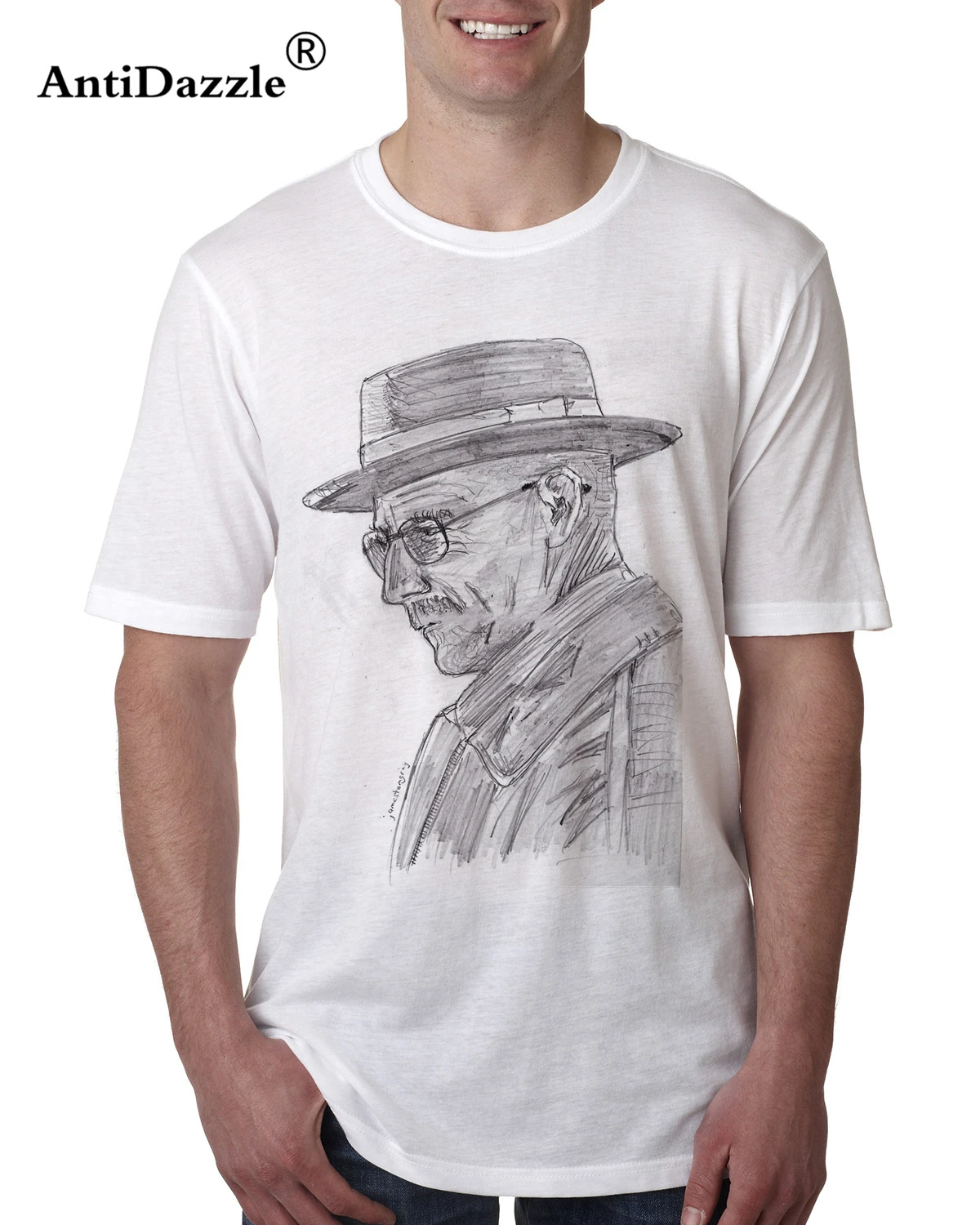 Antidazzle Мода 2017 г. ручная роспись дизайн BreakingBad Гейзенберг Для Мужчин's короткий