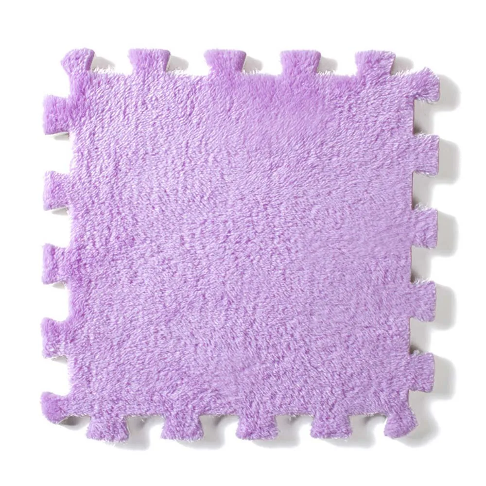 10 шт. детский коврик для ползания детский игровой коврик-пазл EVA пена нескользящий Коврик развивающий коврик напольный декоративный коврик - Цвет: purple