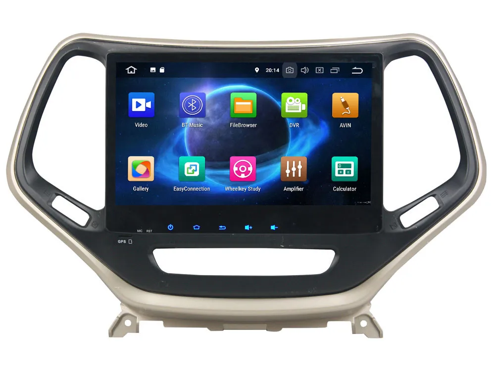 Excellent 10.1" IPS Octa Core 4G Android 8.1 4GB RAM 64GB ROM RDS Car DVD Player Stereo Autoradio GPS Glonass For Jeep Cherokee 2014-2017 1