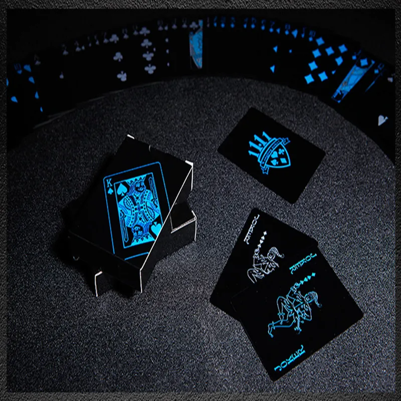 

2017 new trade cards do not fade black plastic waterproof creative personalized flower cut cards