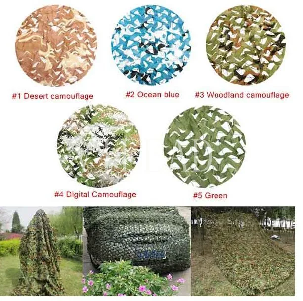 

VILEAD 9 Colors 4x6M Camouflage Netting Camo Net for Forest Pretend Exposure Hunting Military Training Outdoor Shade Car Cover