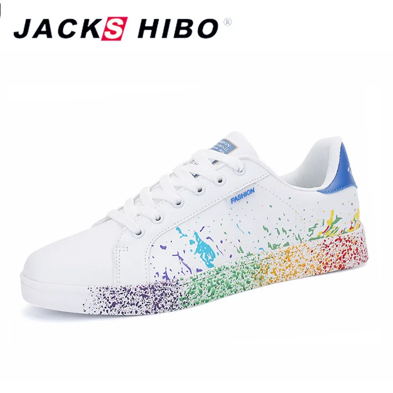 

JACKSHIBO Fashion Graffiti Women's Casual Shoes Big Size Design Female Sneakers Women Popular Footwear Shoes Chaussure Femme