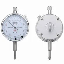 Индикатор часового типа с ушка 0- 10 мм / 0.01 мм стрелочный индикатор индикаторный микрометр с круговой шкалой серебристо-белого цвета часовые индикаторные приборы измерительный инструмент измерительные приборы ИЧ