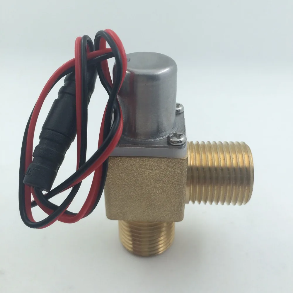 Умный Соленоидный клапан пилота импульсный низкой мощности DC3.6V 6.5V G1/2 датчик