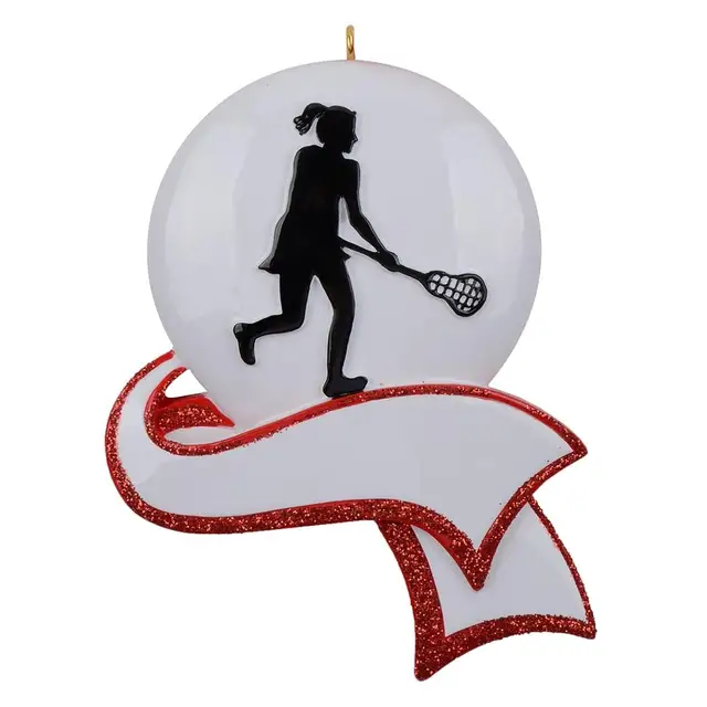 US $12.29 Free CustomizationPersonalized Womens Lacrosse Ornament for Christmas Tree Decor Gifts for Team P