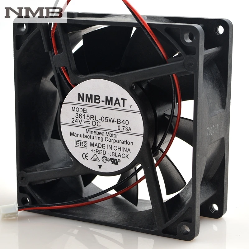 

Original NMB 3615RL-05W-B40 9038 9CM 24V 0.73A waterproof inverter cooling fan