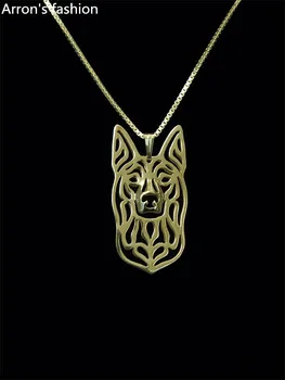 

Trendy cute Australian Kelpie dog pendant necklace women statement necklace men animal jewelry cs go
