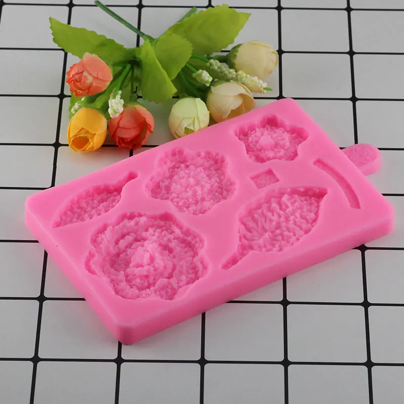 Mujiang 3D вязание силиконовая формочка в виде цветов листьев свадебный торт украшения границы помадки формы конфеты шоколадные формы для мастики