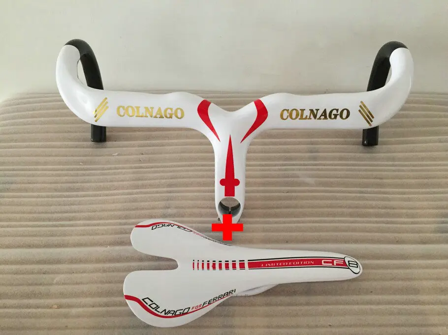 Белое золото Colnago углеродное волокно руль для шоссейного велосипеда