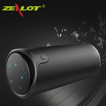 ZEALOT официальный S8 портативный динамик жесткое управление Bluetooth динамик s HiFi 3D стерео беспроводной сабвуфер Поддержка TF карты AUX