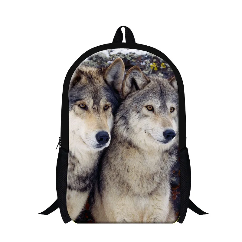 

Cool Wolf 3D printing school backpacks for boys,fashion animal design back pack for teenagers,stylish day pack for girls travel