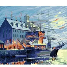 21170 Якорный корабль-краска комплекты номеров для взрослых DIY