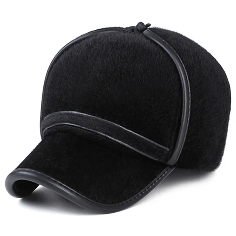 Xdanqinx зима Шапки для Для мужчин имитация норки теплый Бейсболки для женщин с ушками с капюшоном толстые морские львы волосы ветрозащитный Кепки DAD's шляпа
