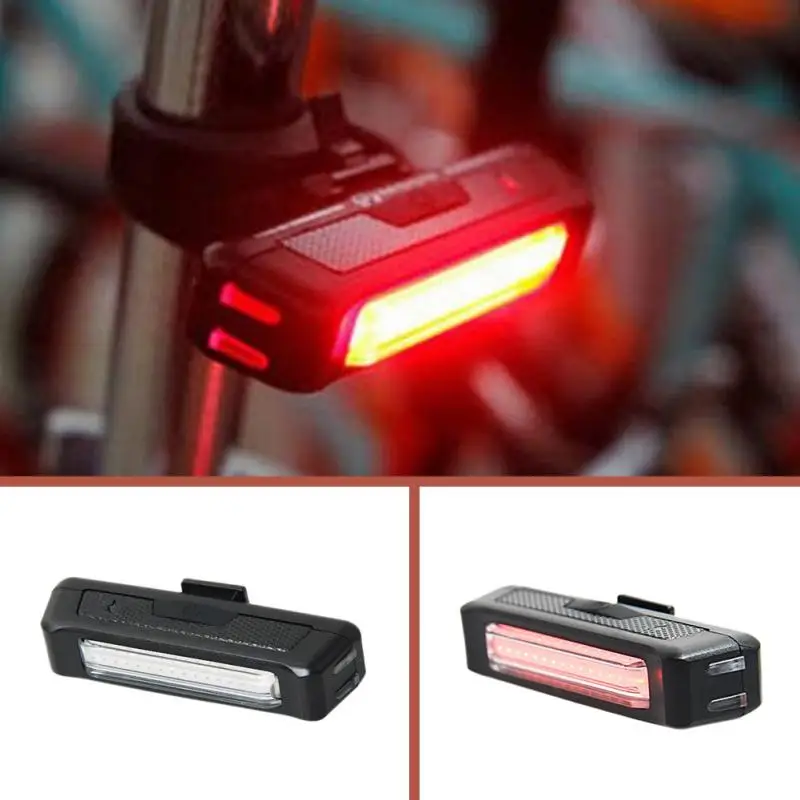 Waterproof USB Rechargeable Bicycle Tail Light Ultra bright 6 Lighting