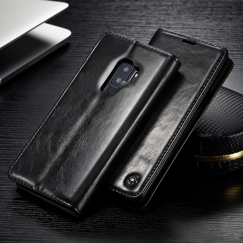 S9 CaseMe Роскошный чехол-портмоне с откидной крышкой и функцией подставки кожаный чехол для телефона для samsung S9 чехол samsung S9 магнитный держатель крышки для samsung S9 плюс