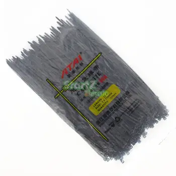 

250PCS 5X350mm ( 13.8'' Inch) Black Self Lock Plastic Nylon Cable Ties Zip Wire