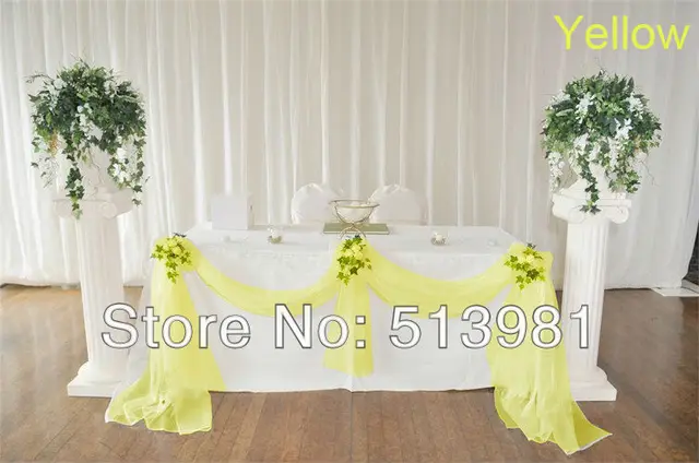 High Quality Whole 1 5m X Width Yellow Color Organza Fabric High Quality Whole 1 5m X Width Yellow Color Organza Fabric Wedding Decoration Top