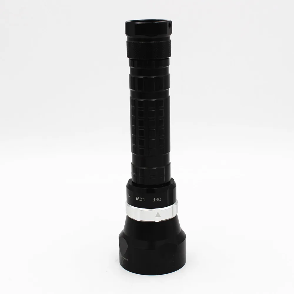 

KC fire DL0050 4* xml-l2 waterproof magnetic-controlled rotary switch torch 18650 or 26650 battery diving LED flashlight