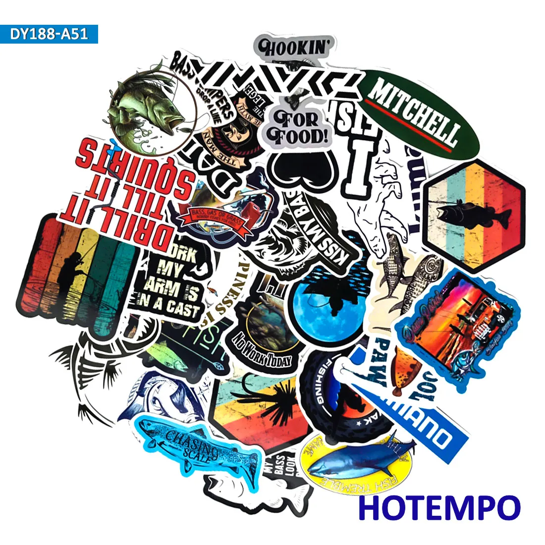 50pcs Outdoor Fishermen Stickers for Mobile Phone Laptop Luggage Guitar Case Skateboard Fixed Gear Bike Car Stickers 50pcs Outdoor Fishermen Stickers for Mobile Phone Laptop Luggage Guitar Case Skateboard Fixed Gear Bike Car Stickers