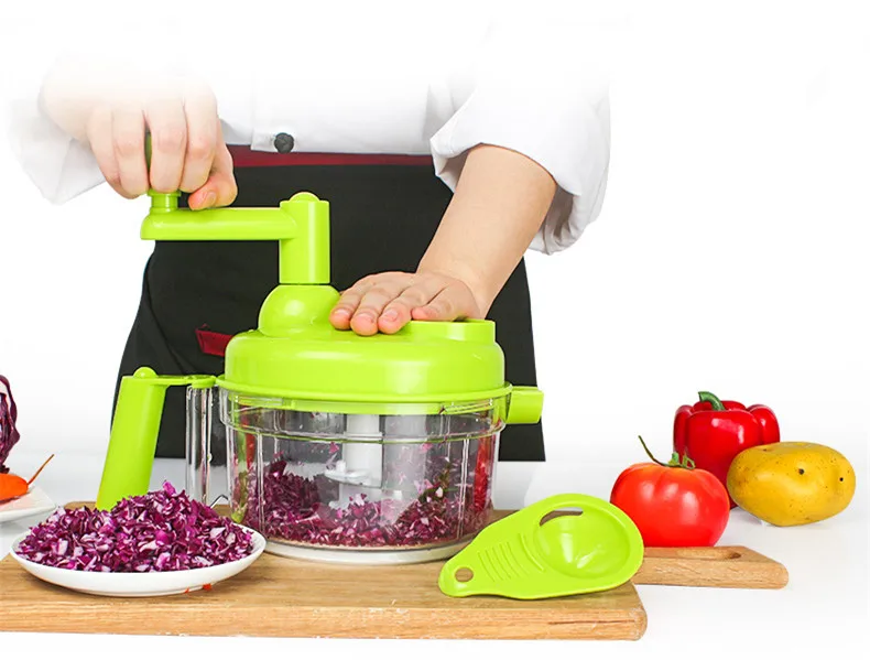 

Multi-function Manual Food Processor Household Meat Grinder Vegetable Chopper Egg Blender Food Shredder Machine