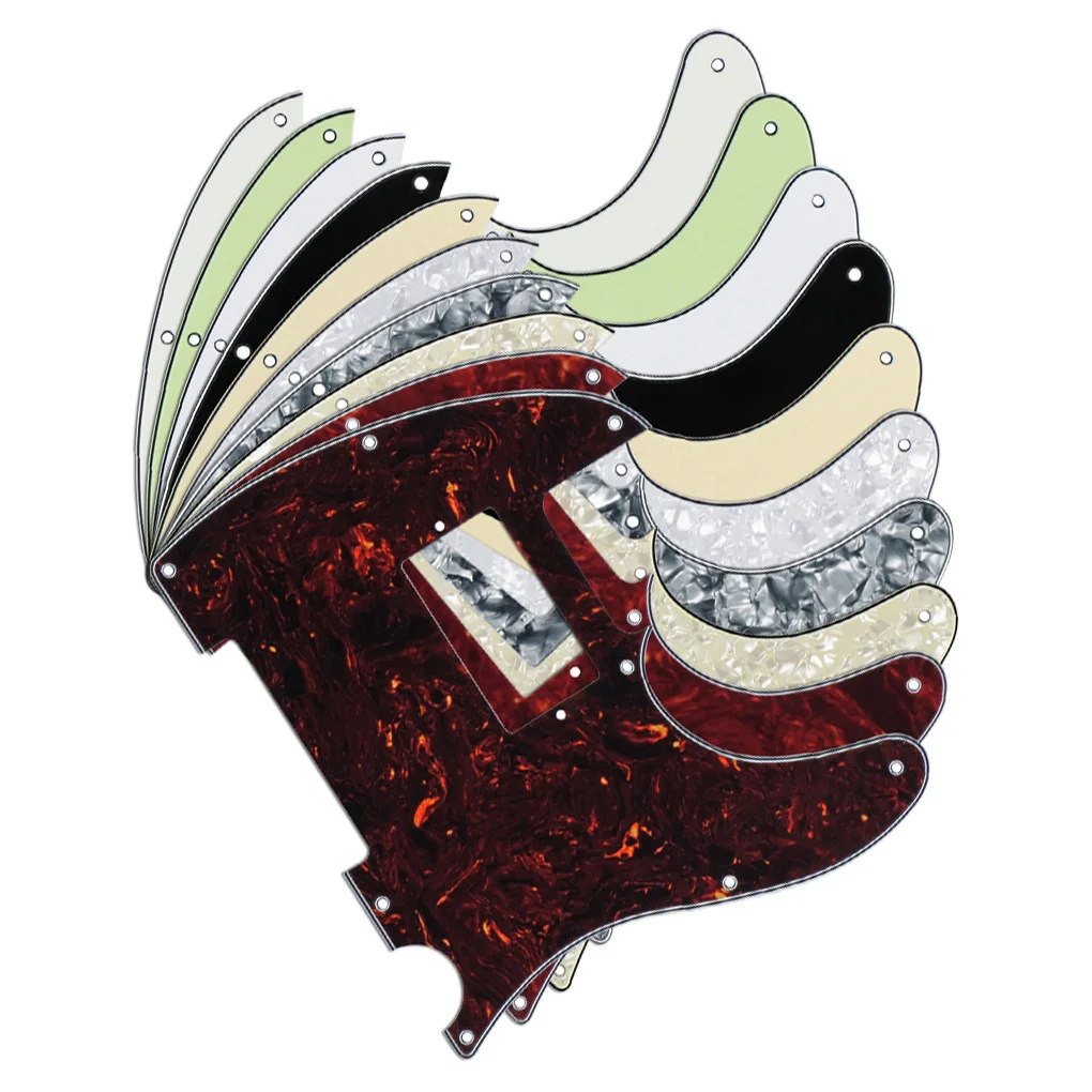 10pcs Multi color Guitar Pickguards Humbucker Style Pickguards for Tele