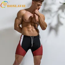 Мужские купальники новые модные Лоскутные Пятиточечные плавки мужские молодежные водонепроницаемые Купальник Летний черные мужские плавки