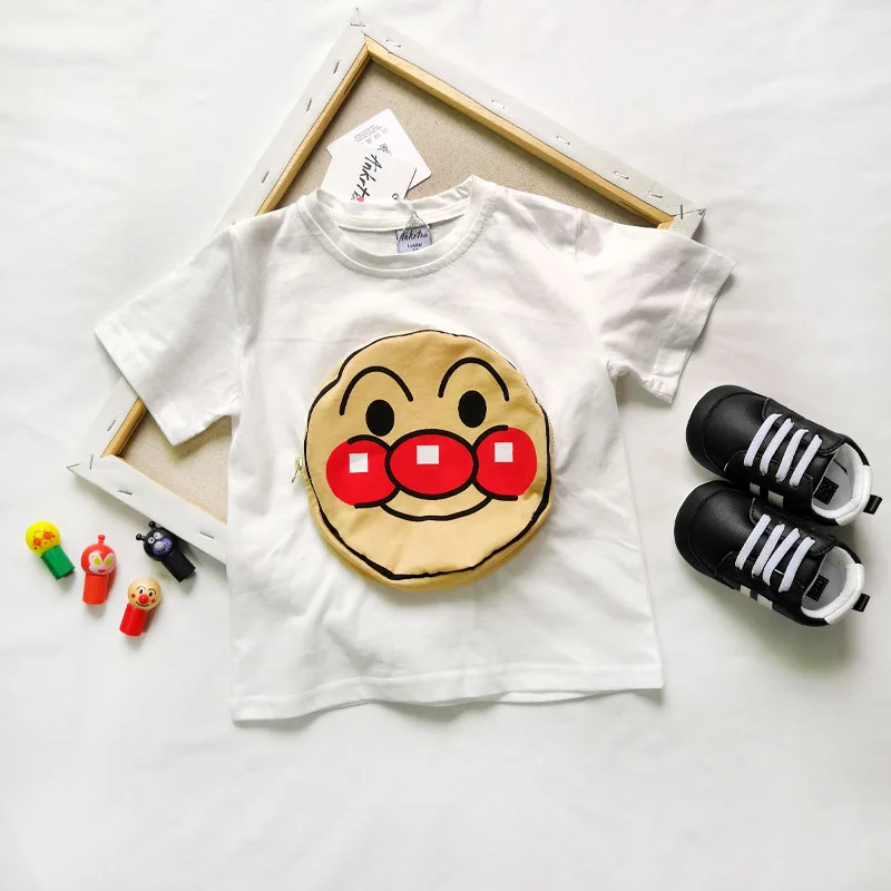 ANKRT 19 новые летние Kids'Bread супер карман футболка для детей хлопок короткий рукав Top.2T-6 T