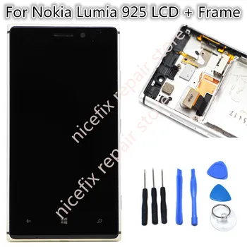

for Phone Spare Parts Lumia 925 LCD ,Screen with Touch Screen Assembly +Frame Black for Nokia 925 LCD Free shipping