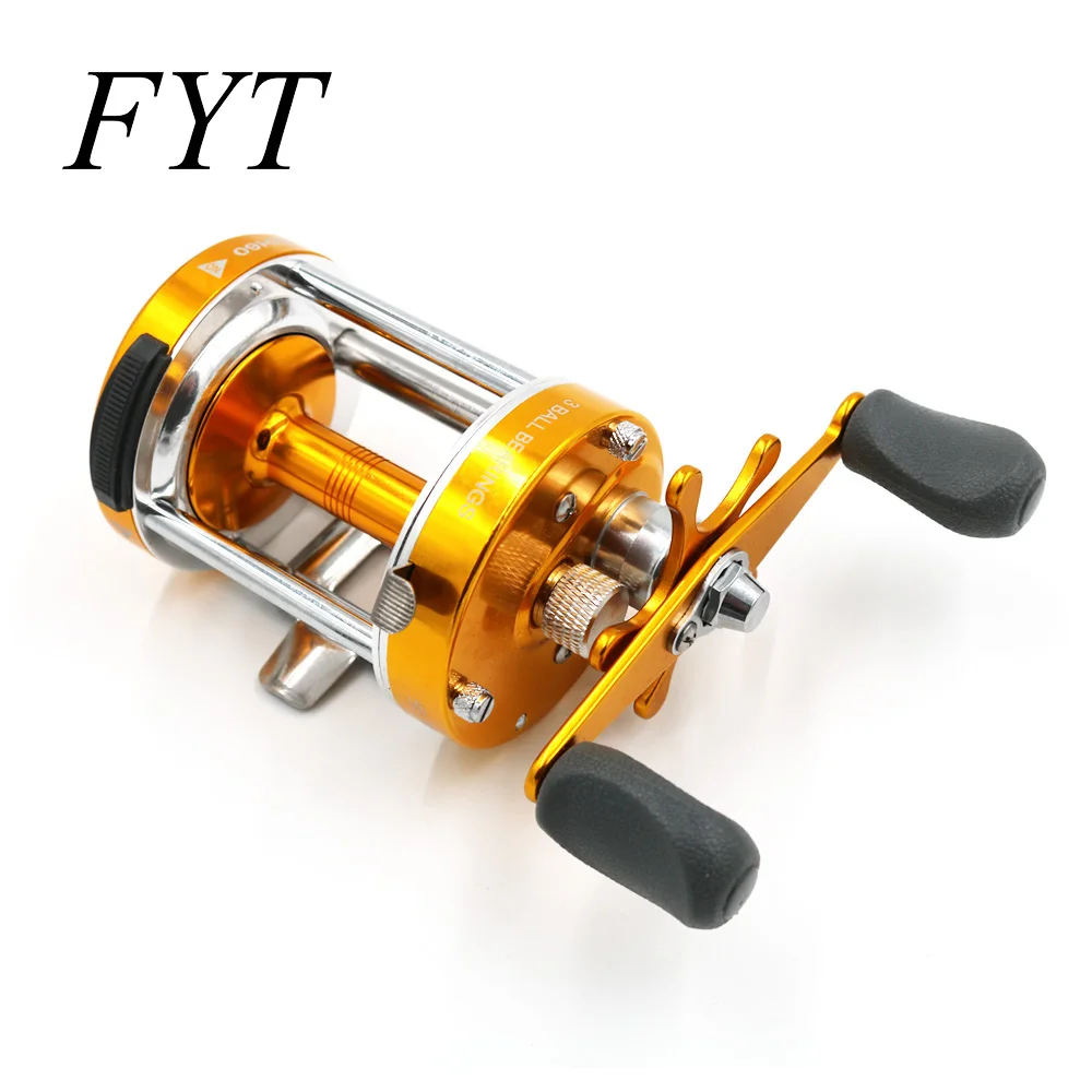 New Product Full Metal 2+1BB Ball Bearings Right Hand Drum Wheel Boat