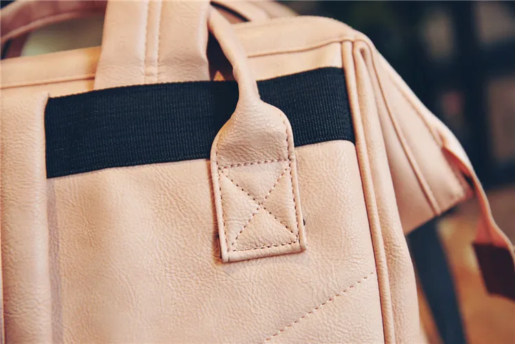 Fashion Mummy Diaper Bag Backpack Leather Waterproof Maternity Nappy Bag Large Capacity Travel Mother Handbag For Mom Baby Care (52)